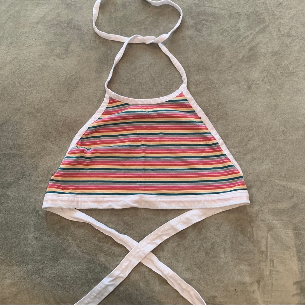 Urban Outfitters Rainbow Crop Top